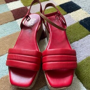 Franco Sarto Red Women's Sandals